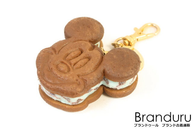 【新入荷!!】キューポットQ-pot.　×ディズニー ミッキー チョコミントクッキーサンドアイスチャーム[LZCP32163]【中古】【5400円以上のご購入で送料無料】のサムネイル