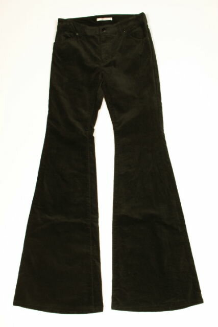【12月4日に再値下げ！ポッキリ900円】アウラアイラAULA AILA　15AW ベルベットフレアパンツ[LPTO72014]【FF】【中古】【5400円以上のご購入で送料無料】