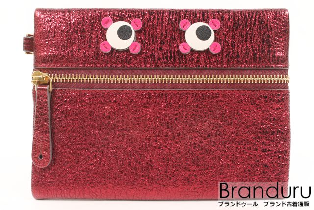 【6月29日に再値下げ！ポッキリ8000円】アニヤハインドマーチ　メタリックEYEポーチ[LZCP01770]【5400円以上のご購入で送料無料】のサムネイル