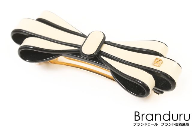 【新入荷!!】アレクサンドルドゥパリ　リボンモチーフバレッタ[LZCO91126]【中古】【5400円以上のご購入で送料無料】のサムネイル