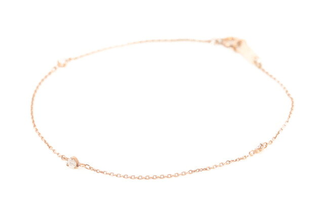 【新入荷!!】4℃　K10PGダイヤブレスレット[LACP47088]【中古】【5400円以上のご購入で送料無料】のサムネイル