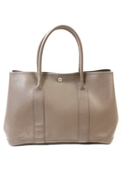 【新入荷!!】エルメスHERMES　ガーデンパーティー PMキャンバスレザーハンドバッグ[LBGP55579]【中古】【5400円以上のご購入で送料無料】
