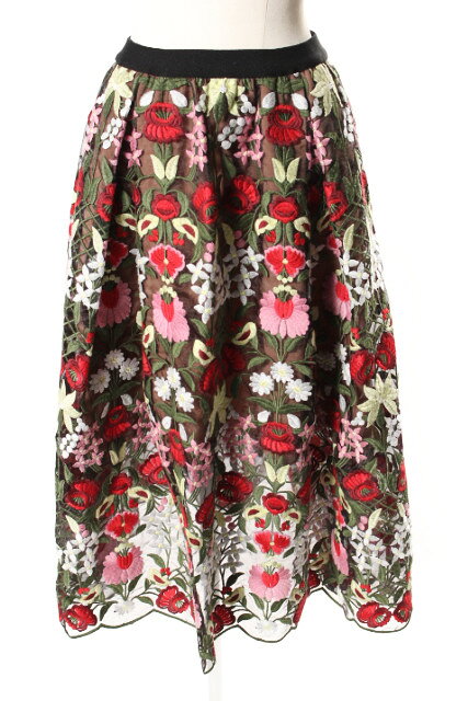 【新入荷!!】チェスティChesty 17SS エンブロイダリースカート[LSKP64210]【PP】【中古】【5400円以上のご購入で送料無料】のサムネイル