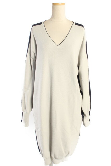 【秋冬物新入荷!!】プレインピープル　バイカラーニットワンピース[LOPP69328]【FF】【中古】【5400円以上のご購入で送料無料】のサムネイル