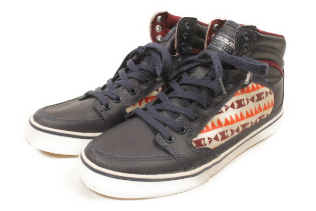 【3月4日に初セール！】グラビスGravis　ネイティブ柄ハイカットスニーカー[MFWP95037]【中古】【5400円以上のご購入で送料無料】【720190410】