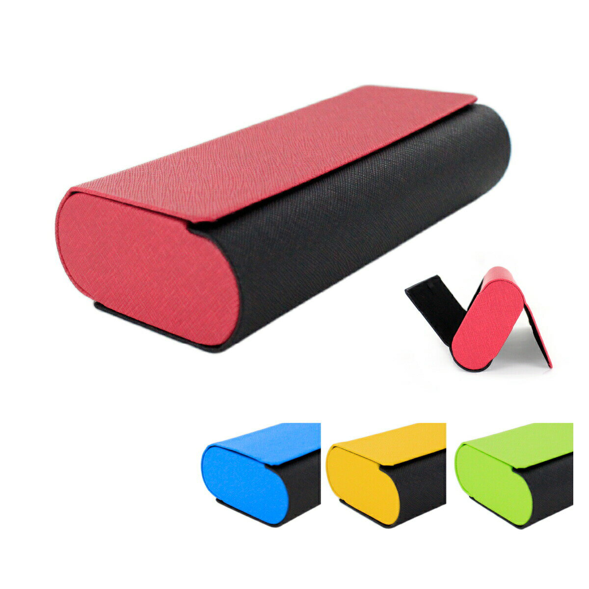 ハード 2ピース メガネケース 男女兼用 コレクションボックス アルミ メガネが2本収納できる 便利なメガネケース 眼鏡ケース 2本入り 持ち運び NEW マルチポーチ アイワン秋葉原