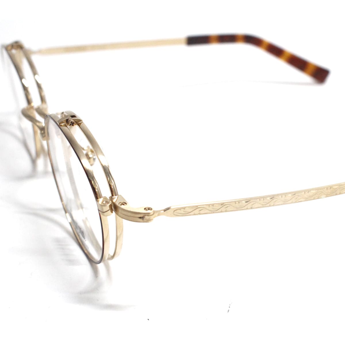 跳ね上げ眼鏡フレーム FUPAS フーパス F-141 48サイズ 複式跳ね上げフレーム ボストン型 フルリム メタル ユニセックス 男女兼用 オシャレ メガネフレーム 日本製 送料無料 アイワン秋葉原 3