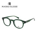 メガネフレーム ボストン型 マリオアレッシィ MARIO ALESSI MA-5118 47サイズ セルフレーム メンズ レディース ビジネス クラシック おし...