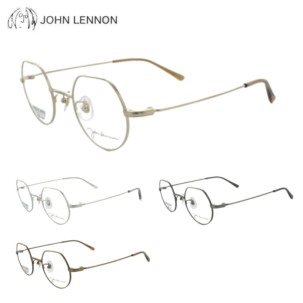 乐天商城 - メガネフレーム ジョンレノン JL-1121 44サイズ 眼鏡 ラウンドフルリム JOHN LENNON チタン クラシカル レトロ アンティーク メンズ 紳士 めがね 度付き対応可 送料無料 日本製 正規品 アイワン秋葉原