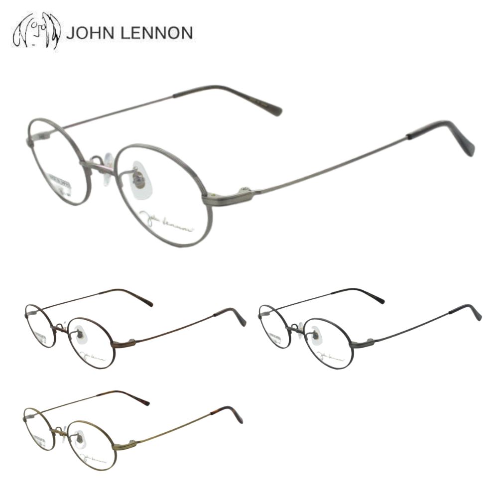 乐天商城 - メガネフレーム ジョンレノン JL-1122 46サイズ 眼鏡 ラウンドフルリム JOHN LENNON チタン クラシカル レトロ アンティーク メンズ 紳士 めがね 度付き対応可 送料無料 日本製 正規品 アイワン秋葉原