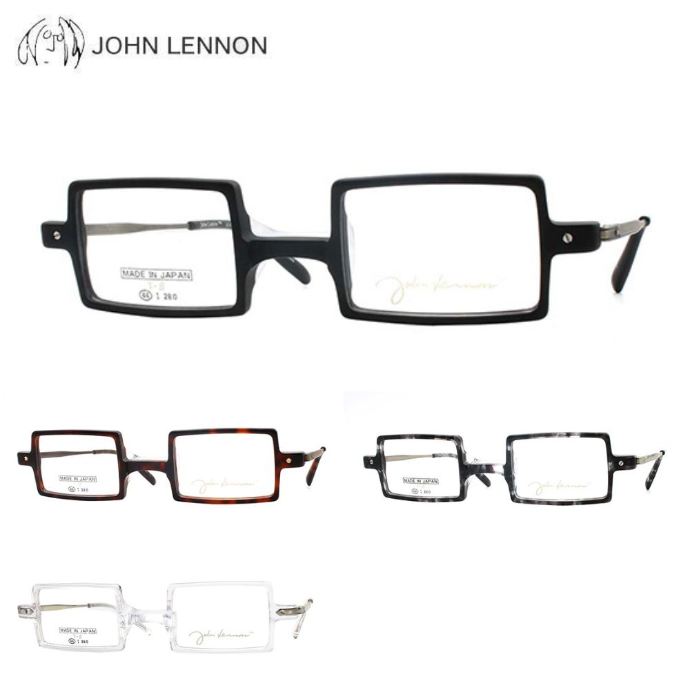乐天商城 - メガネフレーム ジョンレノン JL-6023 44サイズ 眼鏡 スクエア フルリム JOHN LENNON チタン クラシカル レトロ アンティーク メンズ 紳士 レディース ユニセックス 男女兼用 めがね 度付き対応可 送料無料 日本製 正規品 アイワン秋葉原