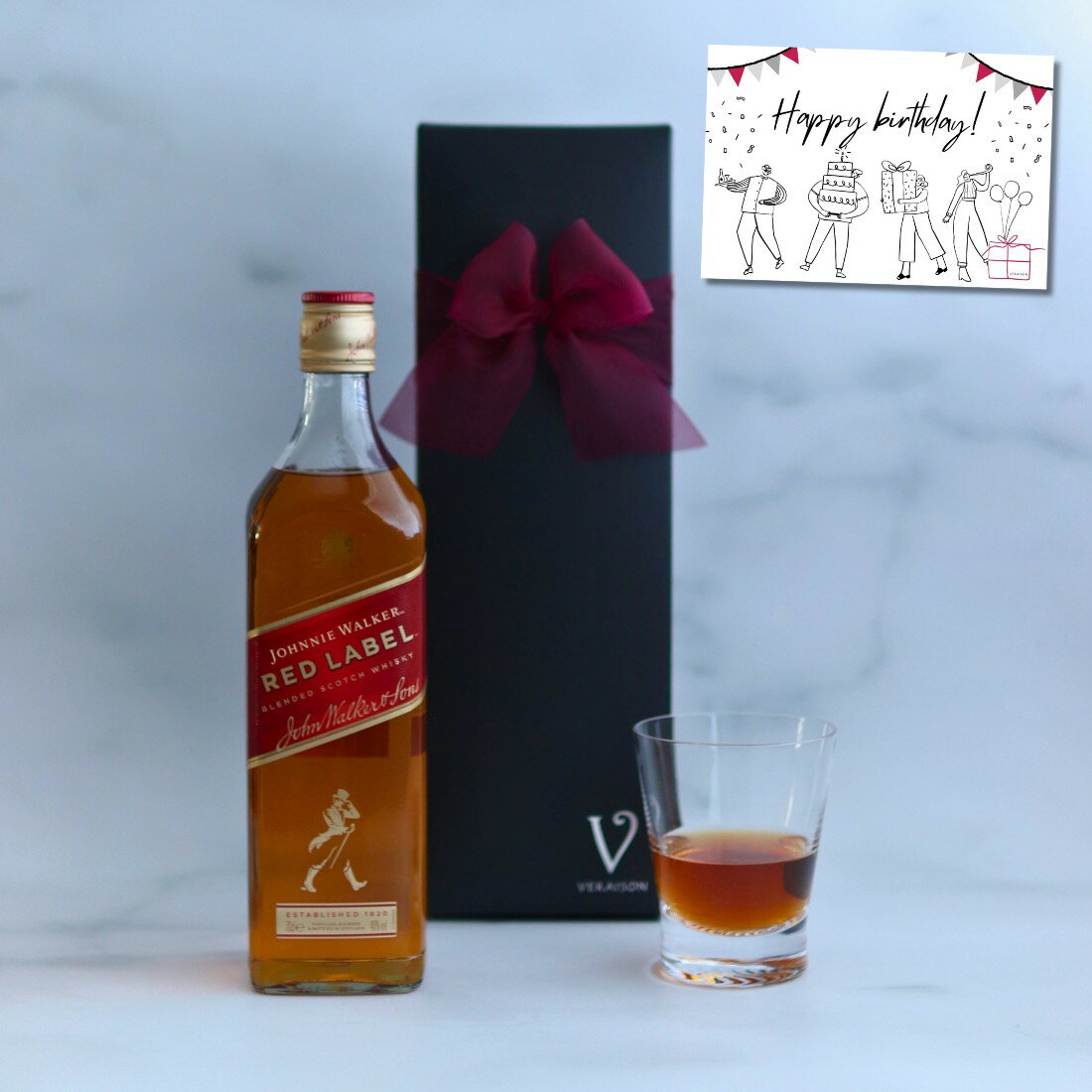 【選べるメッセージカード】ジョニーウォーカー レッドラベル 700ml 1本 リボンギフト化粧箱 ウィスキー スコッチ プレゼント おしゃれ 誕生日 メッセージ(4)