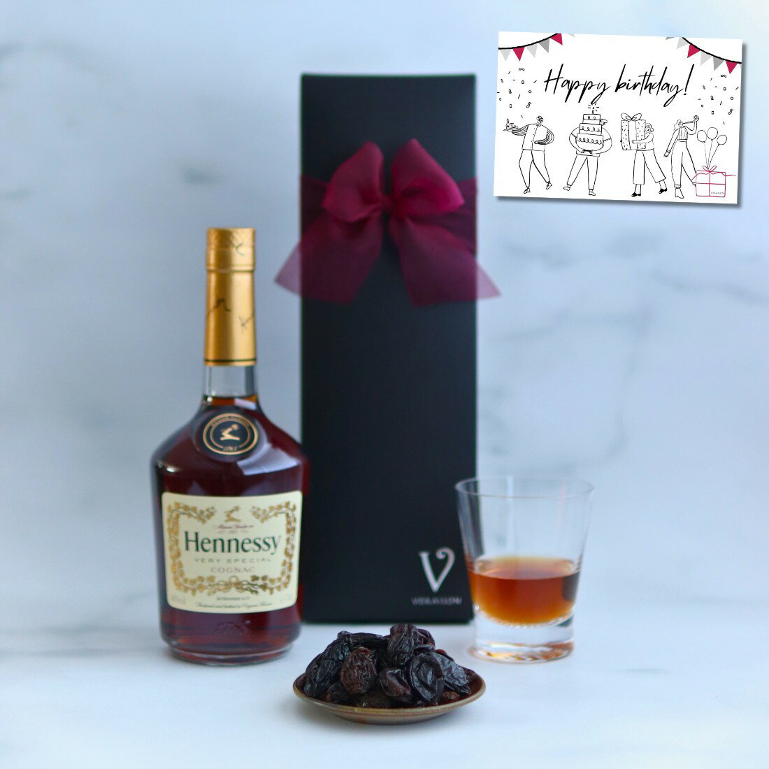 【選べるメッセージカード】おつまみ ギフト ブランデー ギフト ヘネシー V.S 700ml 1本 国産 レーズン..