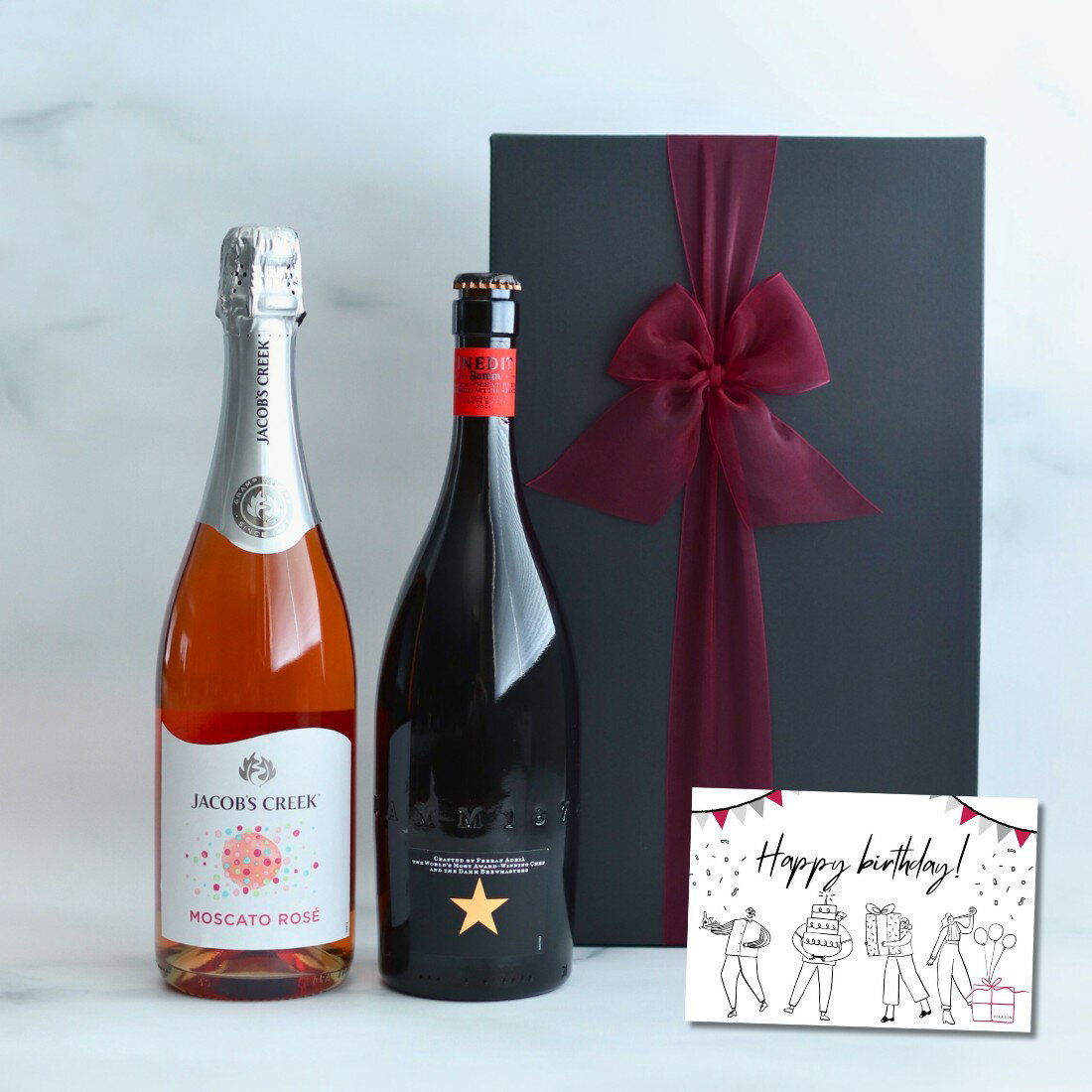 【25日限定最大P10倍 選べるメッセージカード】ワイン ギフト 高級 ビール ギフト 2本セットプレミアム ビール イネディット ビール スパークリング ロゼ...