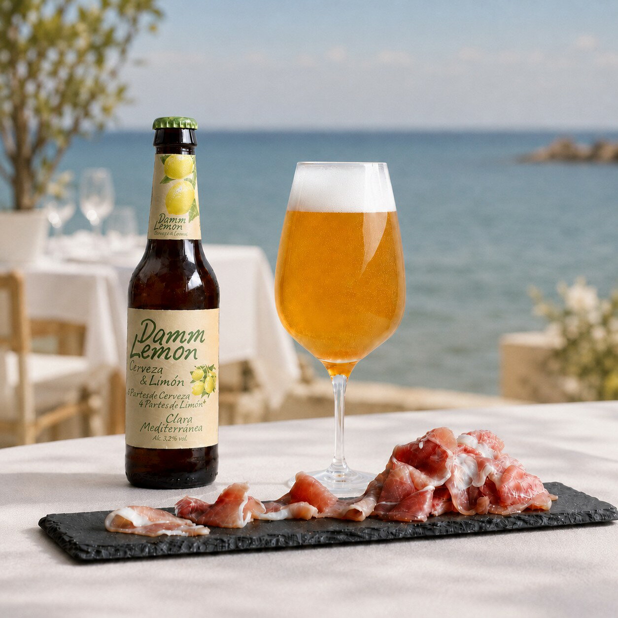 【限定200円割 夏ギフト ビール ワイン おつまみ ギフト】高級ビール 生ハム ダムレモン330ml モモ生ハム切り落とし100g 誕生日 お祝い お礼 プレゼント 冷蔵配送【限定200円割 カード