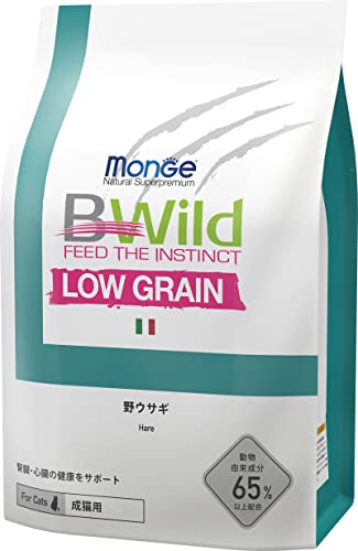 Bwild 成猫用（1歳から） 野ウサギ 腎臓・心臓の健康をサポート LOW GRAIN ローグレイン (2kg)