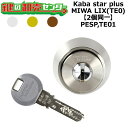 Kaba star plus,カバスタープラス PESP,TE01 鍵交換用 MIWA LIX(TE0) 2個同一シリンダー 鍵(カギ) 交換 取替