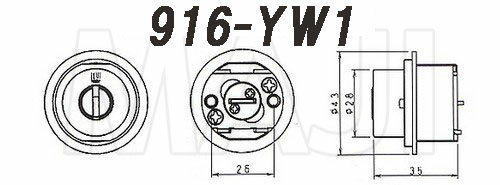 【MIWA LESP(LIX) MIWA TE-08(LIX)】WEST リプレイスシリンダー LIX用 玄関 鍵(カギ) 交換 取替え用シリンダー ドア厚28～43mm用 2個同一キーシリンダー ・シルバー/ゴールド/ブロンズ 標準キー6本付き 2