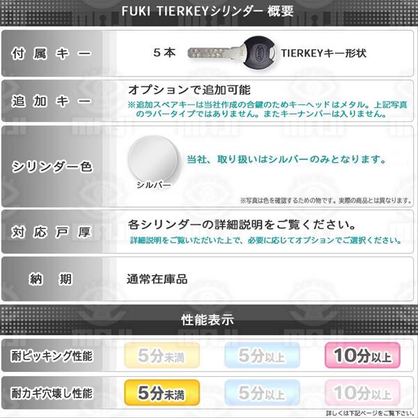 【スペアキー+2】フキ ティアキー HPD-40HS2(40HS)