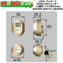 【2個同一】【QDK668-QDK751-QDK668】Z-1A2-DDTC フォラード シャッター付 鍵(カギ) 交換 取替えシリンダーセット DNシリンダー...