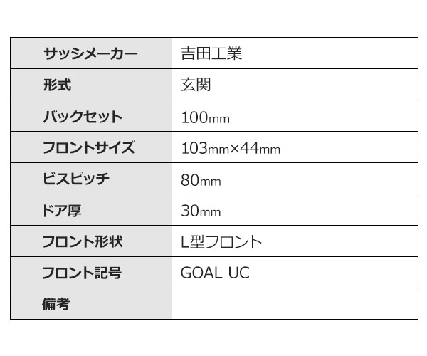 鍵の卸売センター 楽天市場店の【GOAL UC】GOAL,ゴール　特殊錠　GB-18 GOAL UC｜アングル3