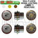 MUL-T-LOCK,マルティロック PESP,TE02 鍵交換用 MIWA LIX(TE0) 2個同一シリンダー 鍵(カギ) 交換 取替