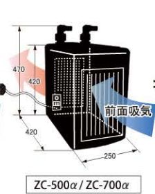 ゼンスイ　ZC−700α　650L　水槽用クーラー 2