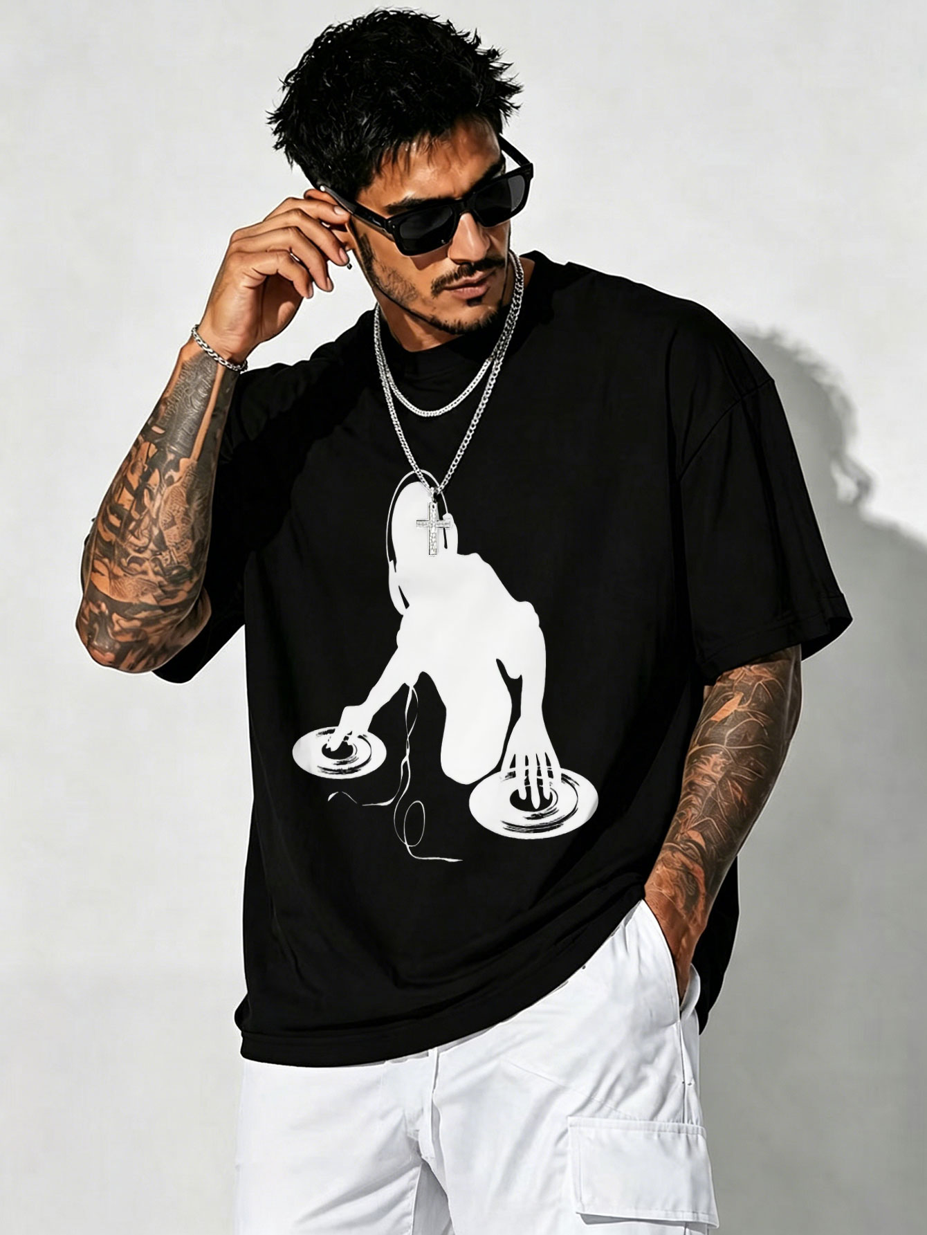 okayplayer ターンテーブル柄 Tシャツ Mサイズ 楽天市場】ターンテーブル（メンズファッション）の通販