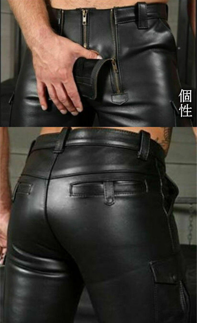 PU レザー カーゴパンツ メンズ ワイド レザー 短パン ズボン 合成皮革 フェイクレザー 合皮 パンツ ボトムス 男性 ストレッチ ワイドパンツ 大きいサイズ おしゃれ 韓国ファッション ストリート系 黒 かっこいい 夏物 送料無料