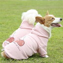 犬服 ドッグウェア パーカー ペット服 プルオーバー 抜け毛防止 プリント フード付き あったか 小型犬 中型犬 防寒 ペット用品 可愛い もこもこ 秋冬物 新...
