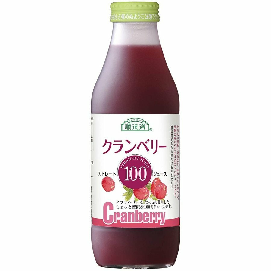 順造選 クランベリー クランベリー100（ストレート） 500ml 24本 2ケース販売 順造選 マルカイコーポレーション 送料無料 飲料水 業務用 フルーツジュ