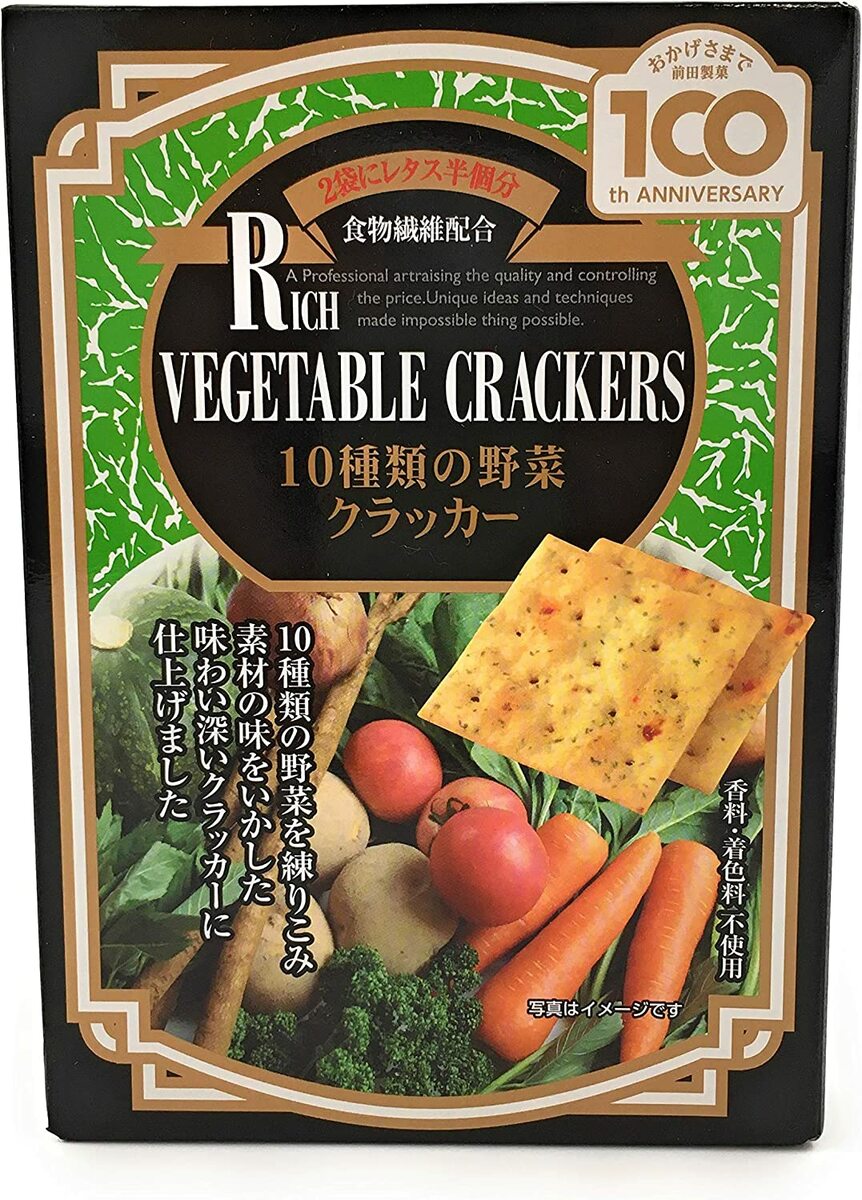前田製菓 10種類の野菜クラッカー（5枚×6袋）30箱 3ケース ビスケット お菓子 大容量 業務用 まとめ買い ケース買い 送料無料
