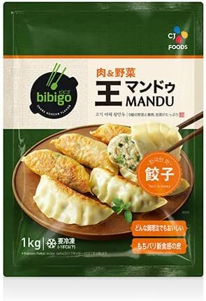 ビビゴ bibigo 王マンドゥ 王餃子 肉野菜 1kg 冷凍食品 ぎょうざ ギョーザ 韓国餃子 韓国冷凍食品 惣菜