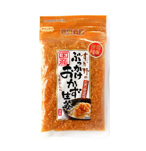 すが野 国産ぶっかけおかず生姜 120g 漬物 つけもの ご飯のお供 おつまみ