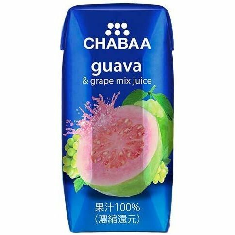 グァバ＆グレープミックス 180ml HARUNA(ハルナ) CHABAA(チャバ) 100%ミックスジュース