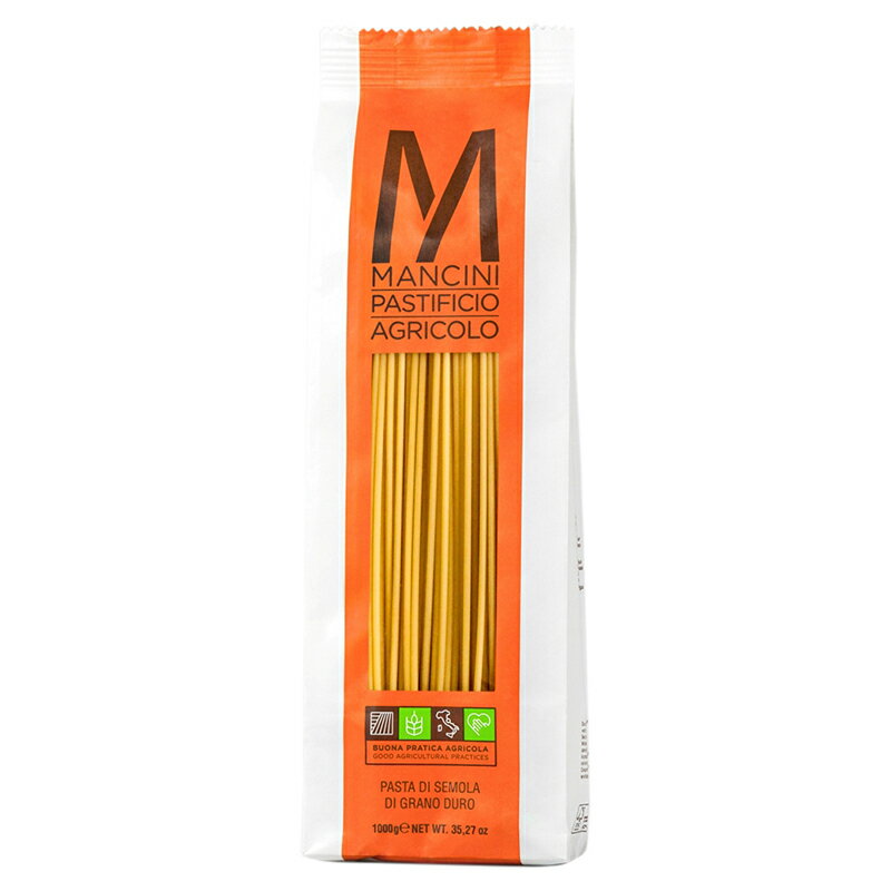 マンチーニ スパゲッティー 2.2mm 1kg 6袋 1ケース パスタ 食品 グルメ ポイント ポイント消化 イタリアン料理 ケース買い 大容量 業務用 送料無料