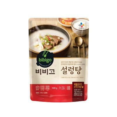 BIBIGO ソルロンタン 500g 36袋 スープ 韓国食品 韓国食材 鍋の素 牛骨スープ おかゆ お粥 レトルト クッパ ビビゴ 韓国料理 大容量 お徳用 まとめ買い 送料無料