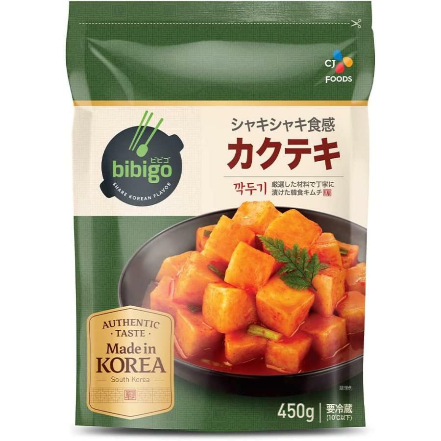 bibigo カクテキ 450g 冷凍食品 韓国キムチ ビビゴ 韓国食品 韓国料理 ごはんのお供 お漬物 おつまみのサムネイル