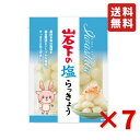 岩下 岩下の塩らっきょう 90g 7袋 岩下食品 塩らっきょう カレー トッピング 漬物 食べきりサイズ おつまみ らっきょう 送料無料