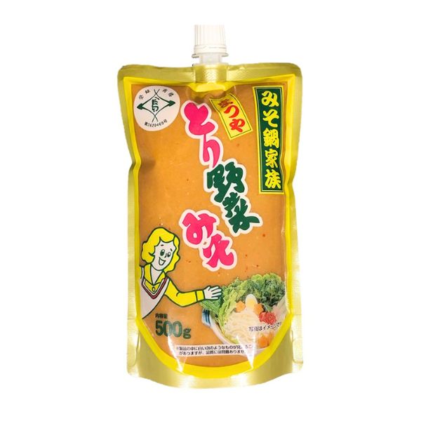 とり野菜みそ 500g 味噌 スタンドパック キャップ付 まつや みそ 調味料 とり野菜 時短料理 時短ごはん 鍋の素 鍋スープ 鍋 手軽 簡単調理 鍋セット