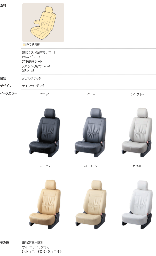 Bellezza シートカバー カジュアルGタイプ ラパン 型式 HE22S 年式 H24/5-H27/5 グレード G/X/XL/Xセレクション/T/TL/T-Lパッケージ/10thアニバーサリーリミテッド ≪ ISO-FIX式チャイルドシート装着時はリア背面裏面要穴開け加工 ≫※ラパンショコラ不可 2