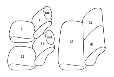 clazzio シートカバー クラッツィオジュニアタイプ スズキ ハスラー 型式 MR31S 年式 H26/1-R1/12 ≪ グレード A専用 ≫ 2WD/4WD可 ≪ 1列目セパレートシート車用 ※ベンチシート別設定 ≫※G-MT車不可