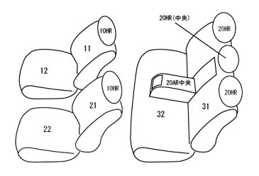 clazzio シートカバー クラッツィオジャッカタイプ トヨタ クラウン 型式 ARS220 年式 H30/7- グレード B/S/RS-B/RS ≪ 助手席電動シートスイッチ未装備車/リア一体固定シート車用 ≫※リア3分割電動シート車不可
