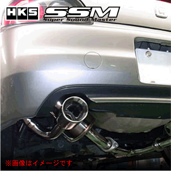 【 S2000 型式 GH-AP1/LA-AP1/ABA-AP1 エンジン形式 F20C 年式 1999/4-2005/10 ※左ハンドル 逆輸入車不可 】≪ テール:102Φ 左右計2本出し仕様 ≫【 HKSマフラー SSM スーパーサウンドマスター 】【 32023-AH001 】