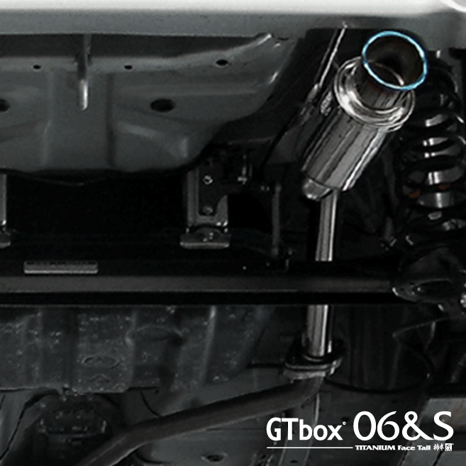 【 タントカスタム 2WD車 ターボ車 型式 CBA-L375S エンジン KF-DET 年式 2007/12-2010/3 グレード RS/Vセレクションターボ CVT車 ≪ テール:65Φ リアピースのみ ≫≪ D44310 ≫】 柿本改マフラー 【 GTbox 06&Sマフラー 】