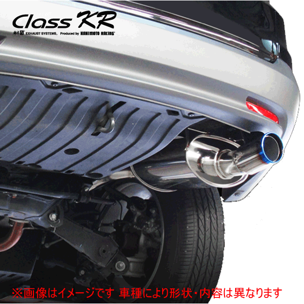 【 CR-V CRV 2.4L 4WD車 NA車 型式 DBA-RM4 エンジン形式 K24A-NA 年式 2011/12-2016/8 グレード 24G/24Gレザーパッケージ 5AT車 ≪ テール:96Φ リアピースのみ ≫≪ H713102 ≫】 柿本改マフラー 【 ClassKRマフラー 】