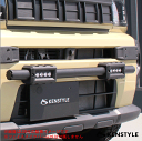 ≪ LEDデイライト左右計8個付仕様 タイプS ≫【 タフト 型式 LA900S/LA910S 年式 R2/6- 】 KENSTYLE ケンスタイル 【 フロントフェイスメイクバー 】≪ チッピング柄フラットブラック塗装仕上 ≪ ポリウレタン樹脂製 両面テープ貼付け プッシュバー ≫(2)