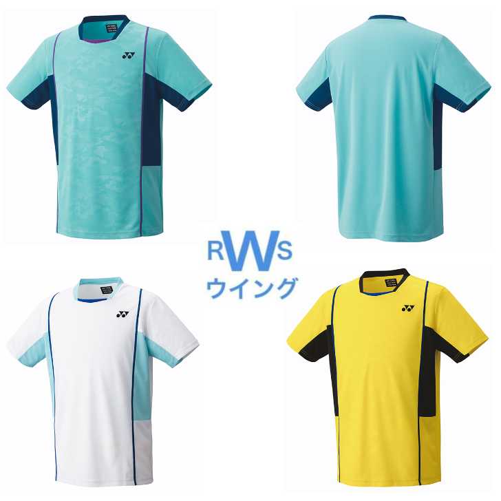 ヨネックス YONEX ウェア ゲームシャツ フィットスタイル ウォーターグリーォ ホワイト ライトイエロー SS〜XO 10603