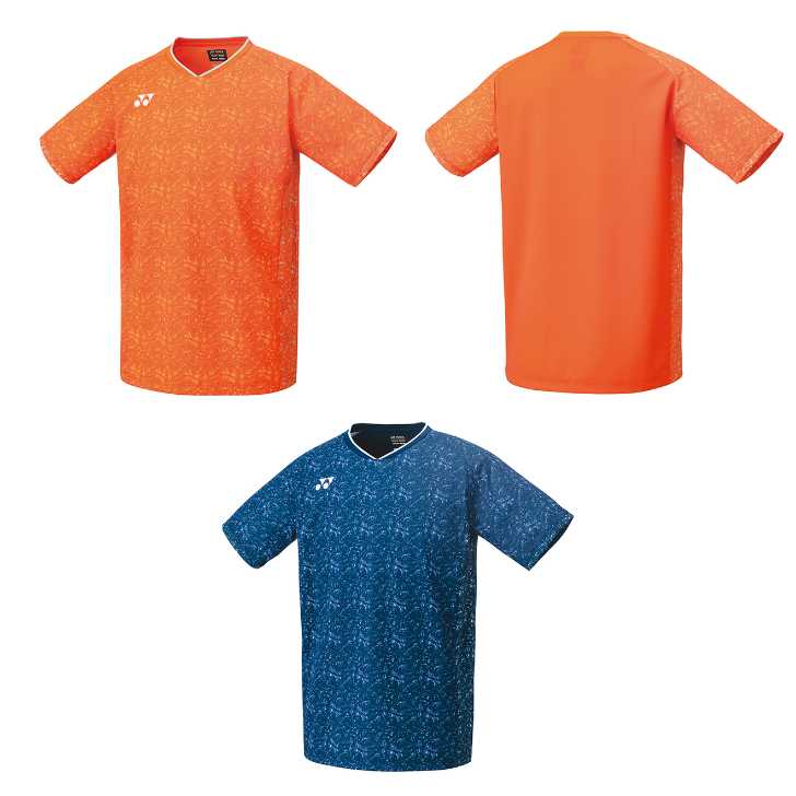 ヨネックス YONEX ウェア 注目 メンズ ゲームシャツ フィットスタイル オレンジ ネイビー/ブルーパープル SS～XO 10480