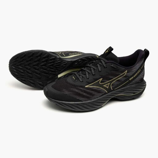 ミズノ ウエーブライダーGTX 2 ブラック×ゴールド ランニング ゴアテックス 防水 ユニセックス MIZUNO WAVE RIDER GORE-TEX J1GC248201 ミズノ ウエーブライダーGTX 2 ブラック×ゴールド ランニング ゴアテックス 防水 ユニセックス MIZUNO WAVE RIDER GORE-TEX J1GC248201